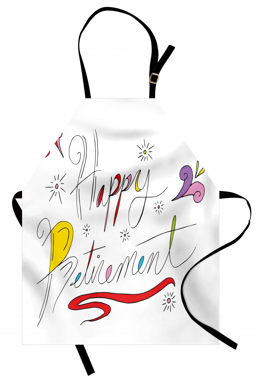 Retirement Party Apron Unisex Kitchen Bib with Adjustable Neck Cooking Baking