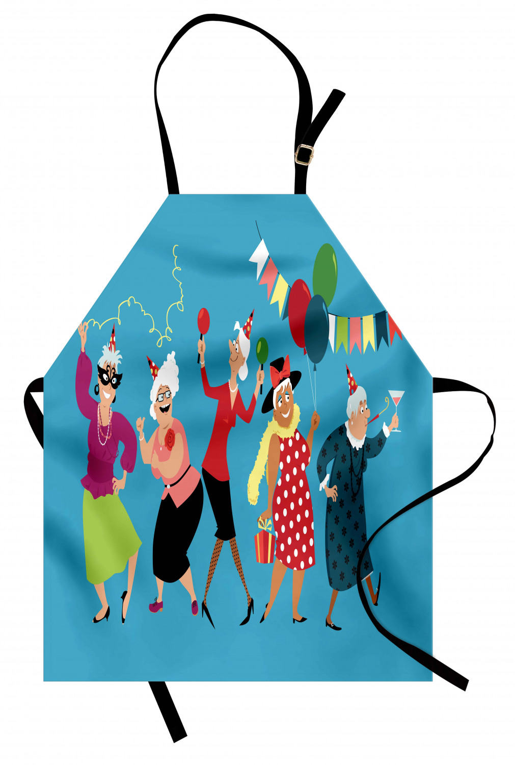 Retirement Party Apron Unisex Kitchen Bib with Adjustable Neck Cooking Baking