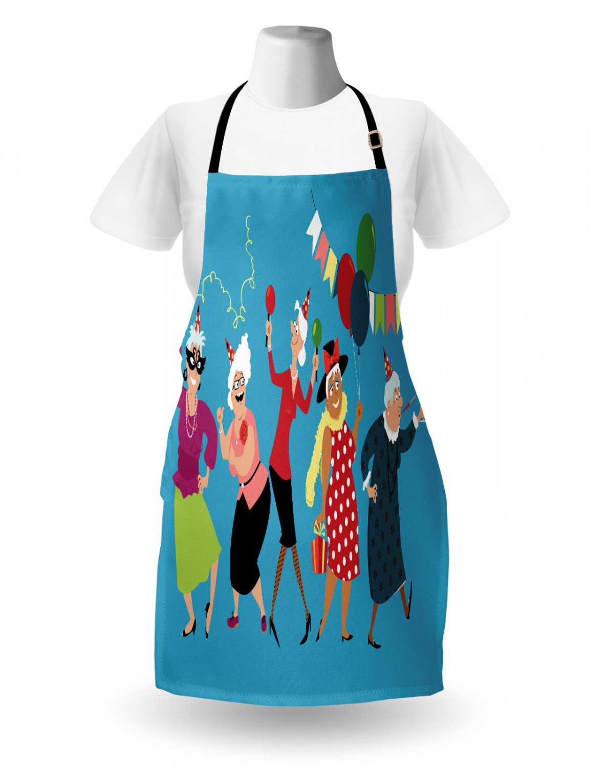 Retirement Party Apron Unisex Kitchen Bib with Adjustable Neck Cooking Baking