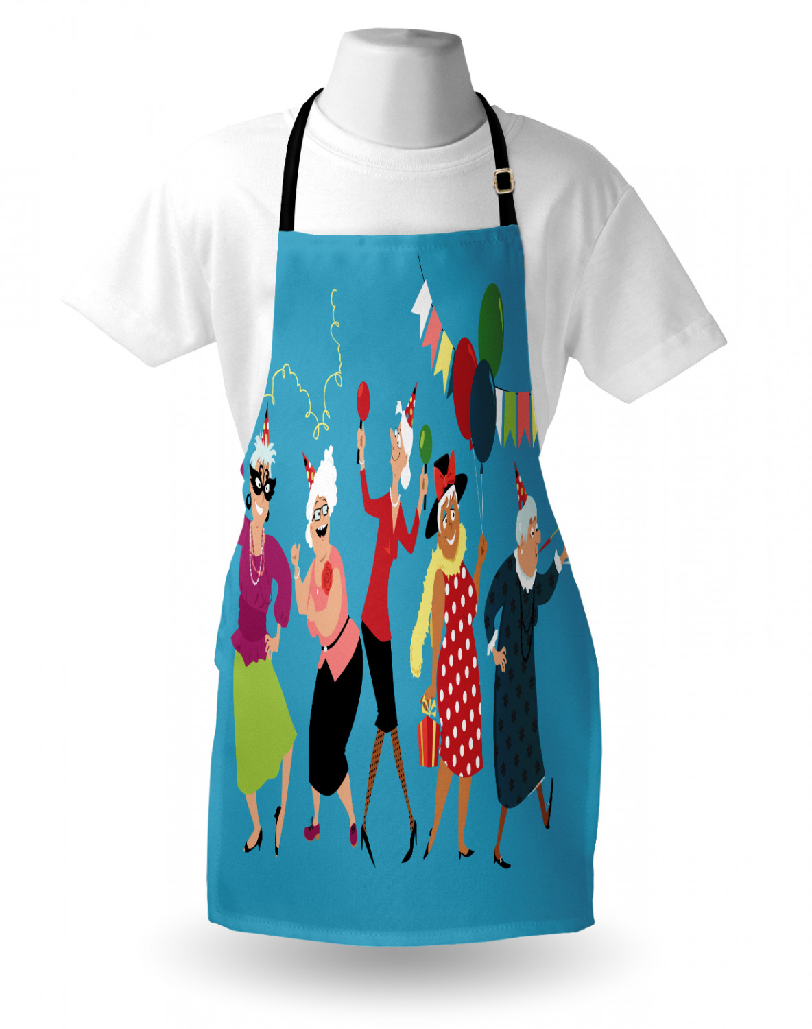 Retirement Party Apron Unisex Kitchen Bib with Adjustable Neck Cooking Baking