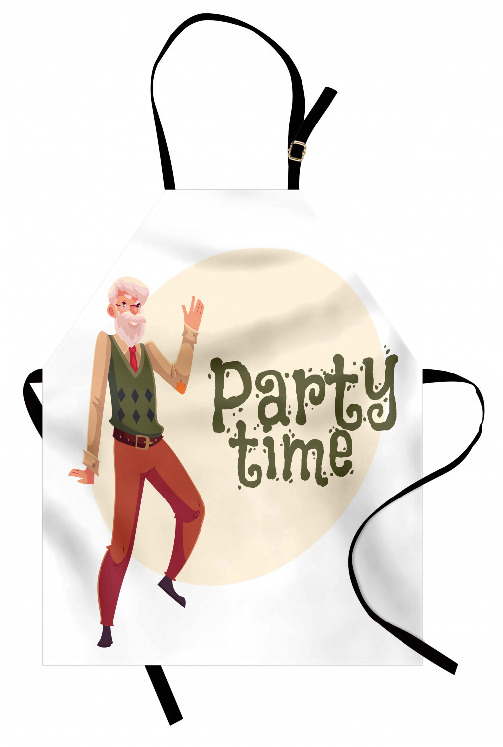 Retirement Party Apron Unisex Kitchen Bib with Adjustable Neck Cooking Baking