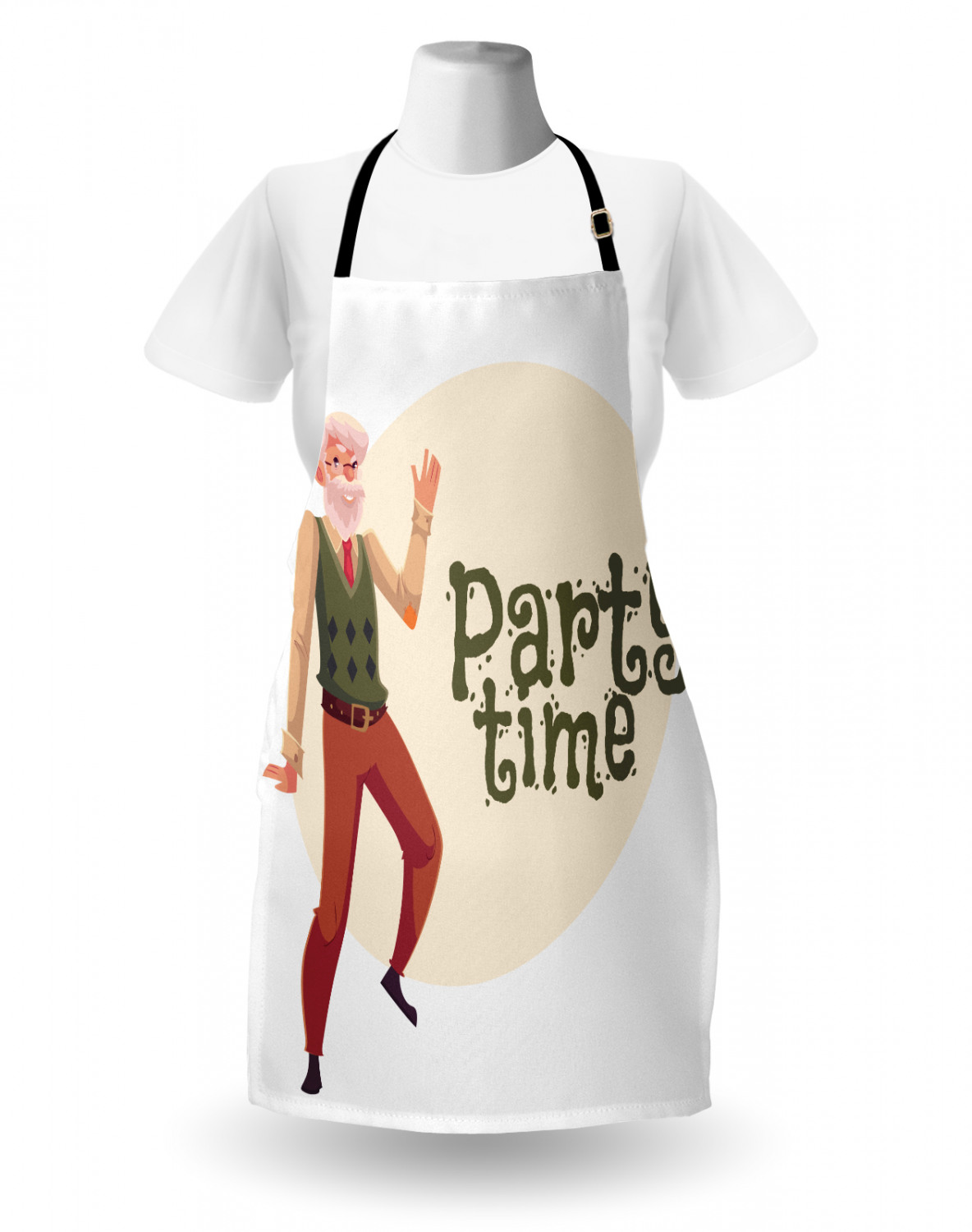 Retirement Party Apron Unisex Kitchen Bib with Adjustable Neck Cooking Baking