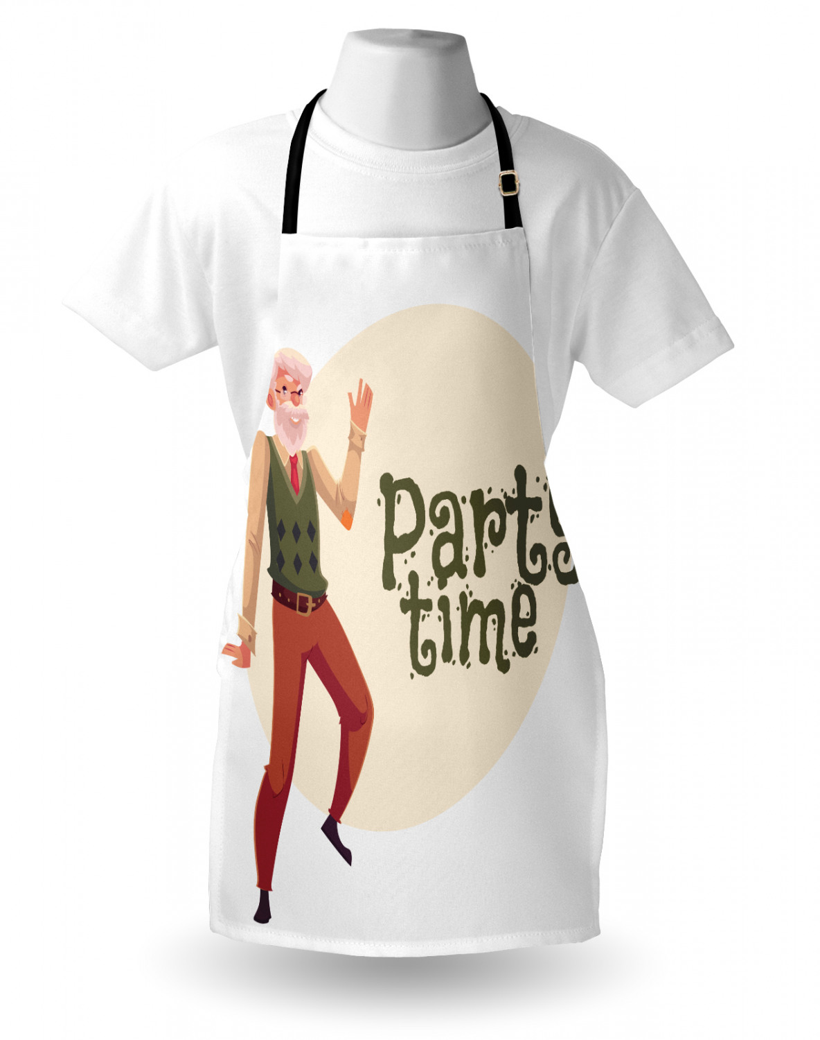 Retirement Party Apron Unisex Kitchen Bib with Adjustable Neck Cooking Baking