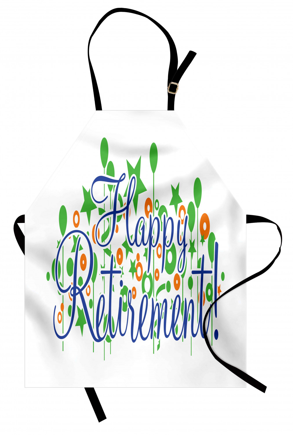 Retirement Party Apron Unisex Kitchen Bib with Adjustable Neck Cooking Baking