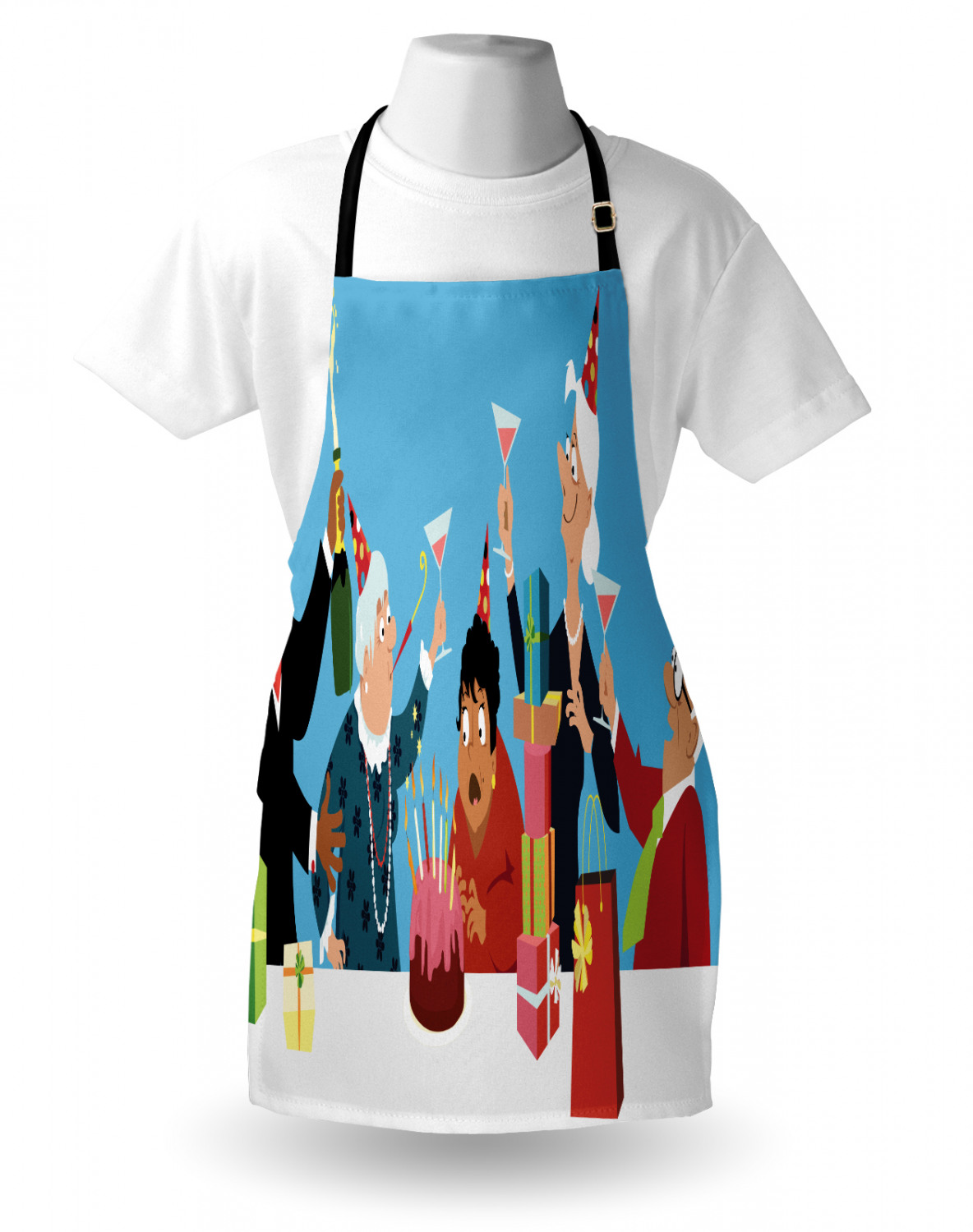 Retirement Party Apron Unisex Kitchen Bib with Adjustable Neck Cooking ...