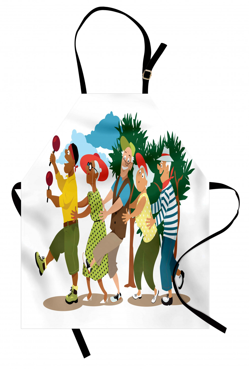 Retirement Party Apron Unisex Kitchen Bib with Adjustable Neck Cooking Baking