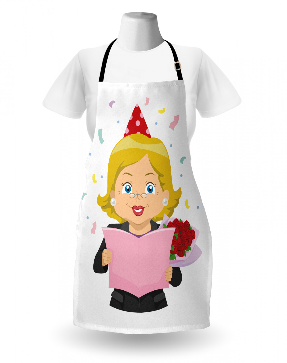 Retirement Party Apron Unisex Kitchen Bib with Adjustable Neck Cooking Baking