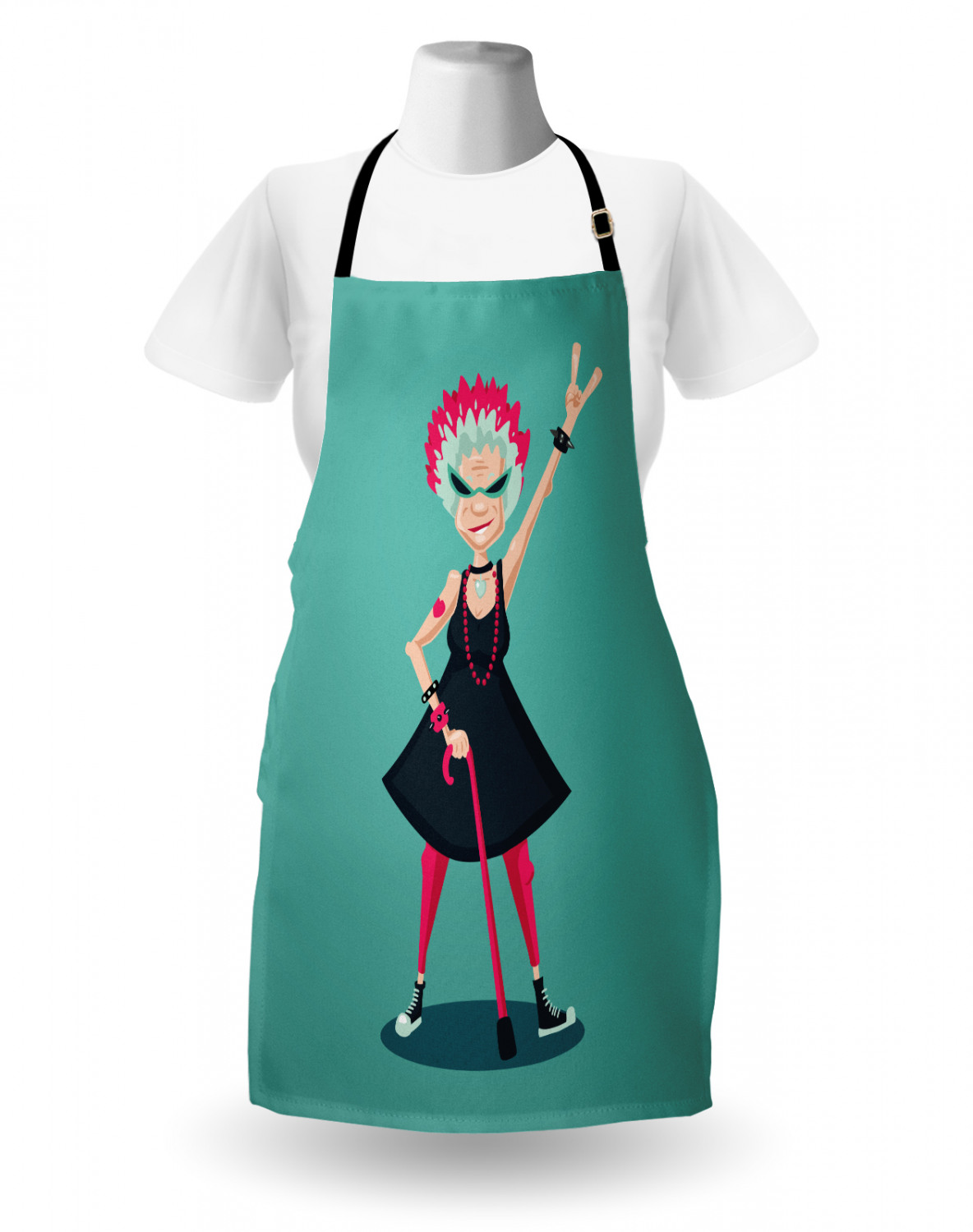 Retirement Party Apron Unisex Kitchen Bib with Adjustable Neck Cooking Baking