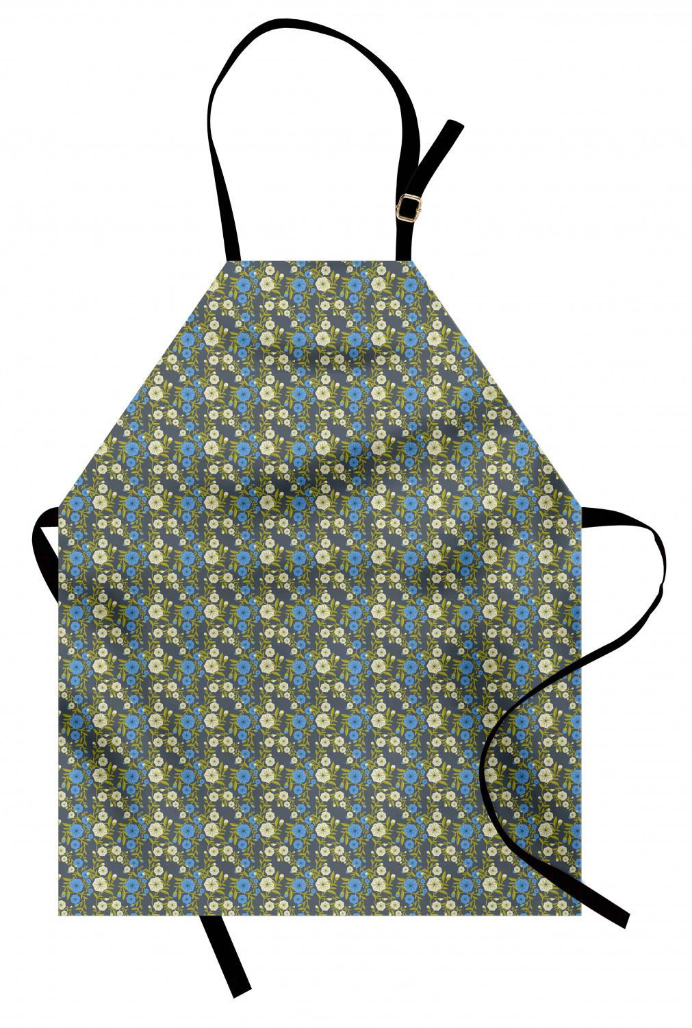 Ambesonne Flower Apron Unisex Kitchen Bib with Adjustable Neck Cooking Baking - Bild 16 von 183