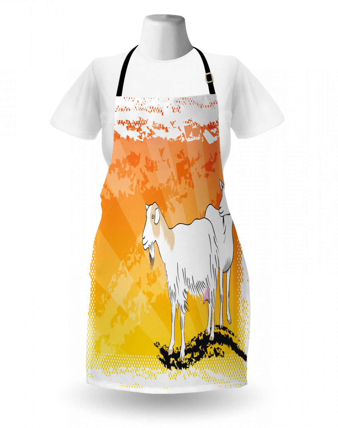 Funny Animal Apron Unisex Kitchen Bib with Adjustable Neck Cooking Baking