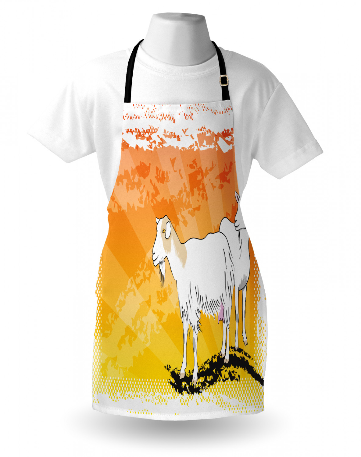 Funny Animal Apron Unisex Kitchen Bib with Adjustable Neck Cooking Baking