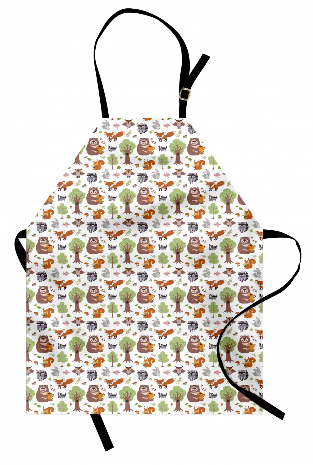 Animals Apron Unisex Kitchen Bib with Adjustable Neck Cooking Baking