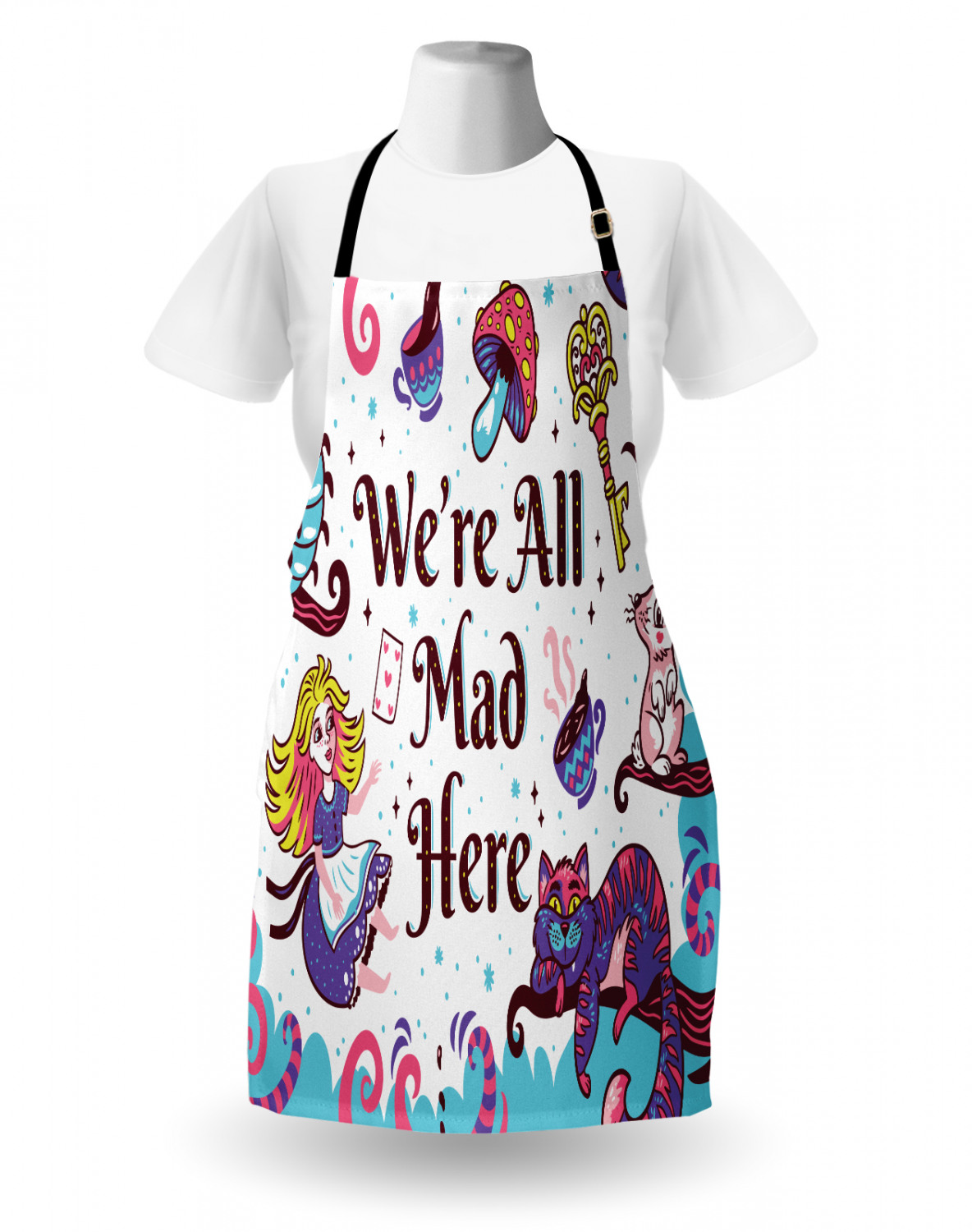 Caterpillar Apron Unisex Kitchen Bib with Adjustable Neck Cooking Baking