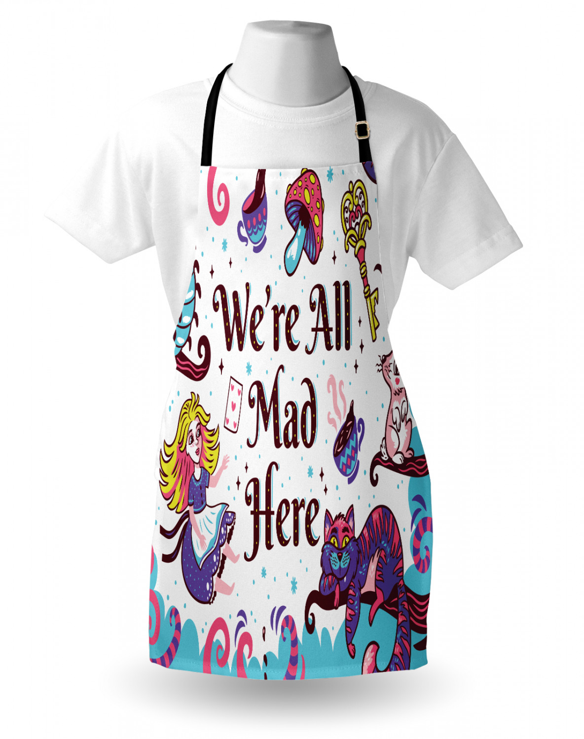 Caterpillar Apron Unisex Kitchen Bib with Adjustable Neck Cooking Baking