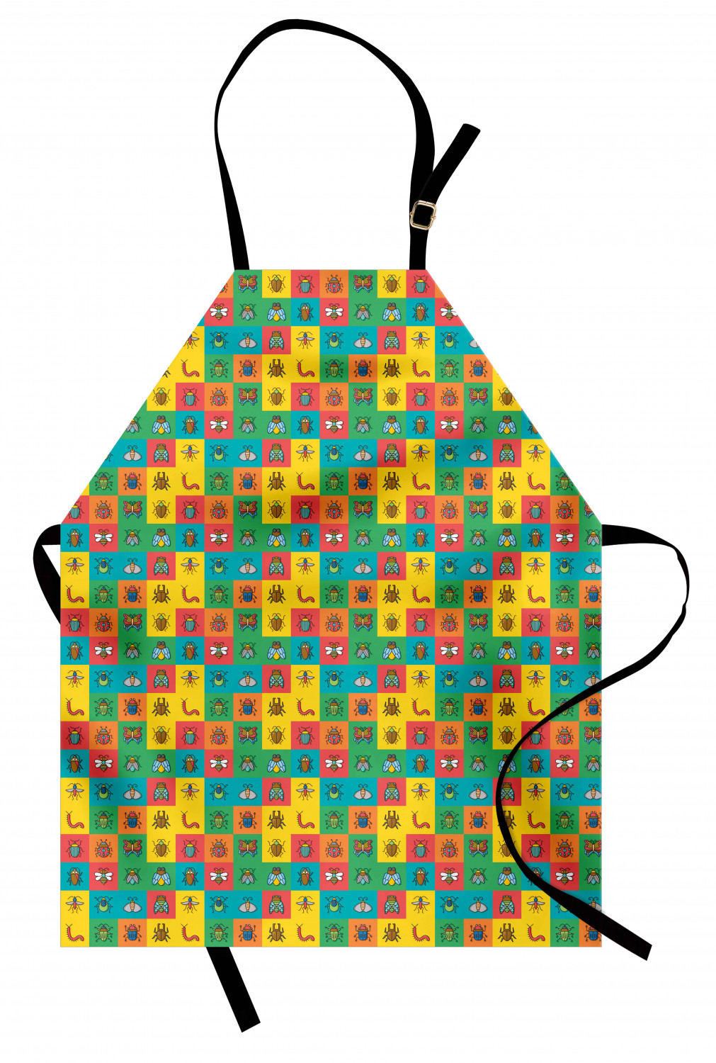 Caterpillar Apron Unisex Kitchen Bib with Adjustable Neck Cooking Baking