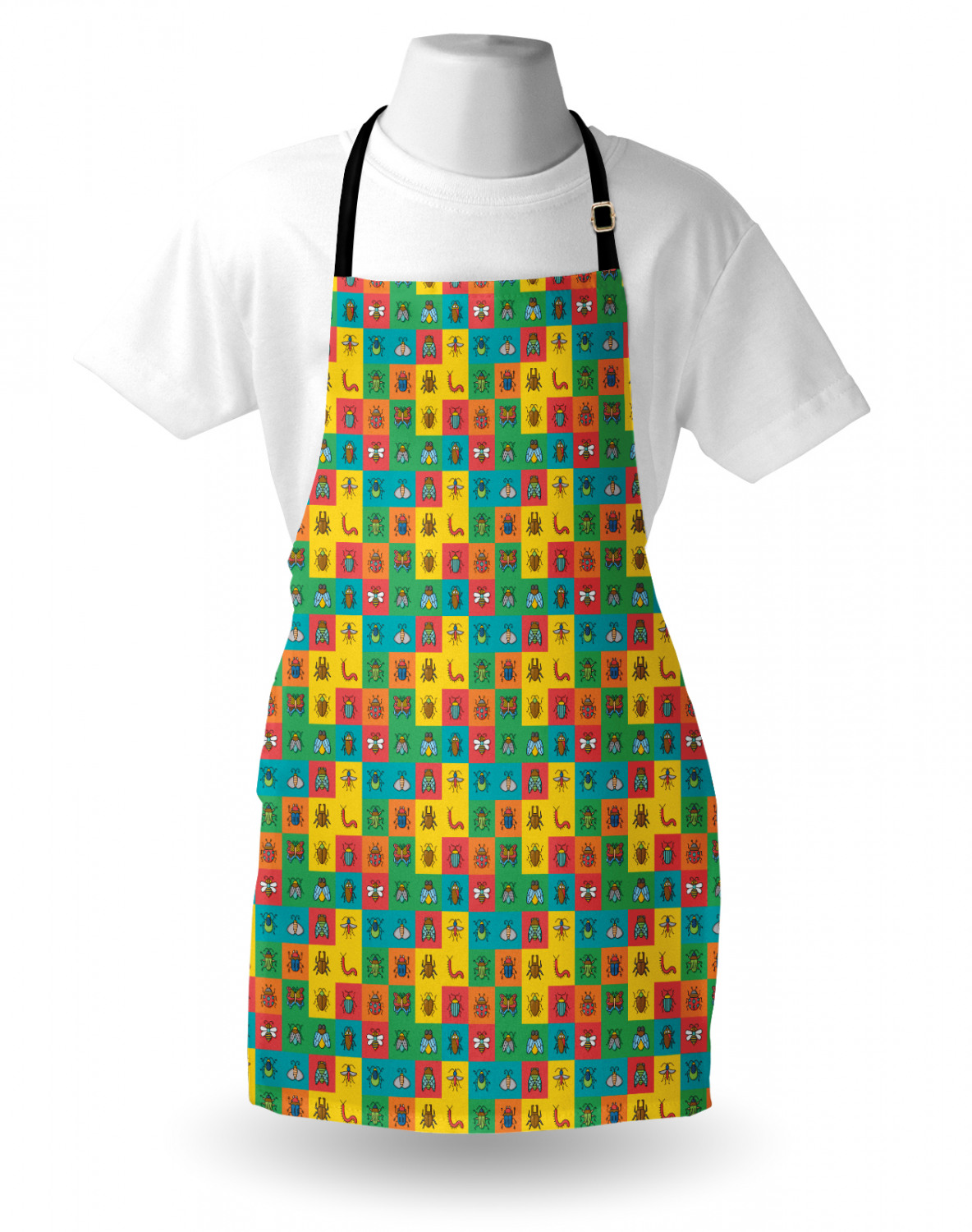 Caterpillar Apron Unisex Kitchen Bib with Adjustable Neck Cooking Baking