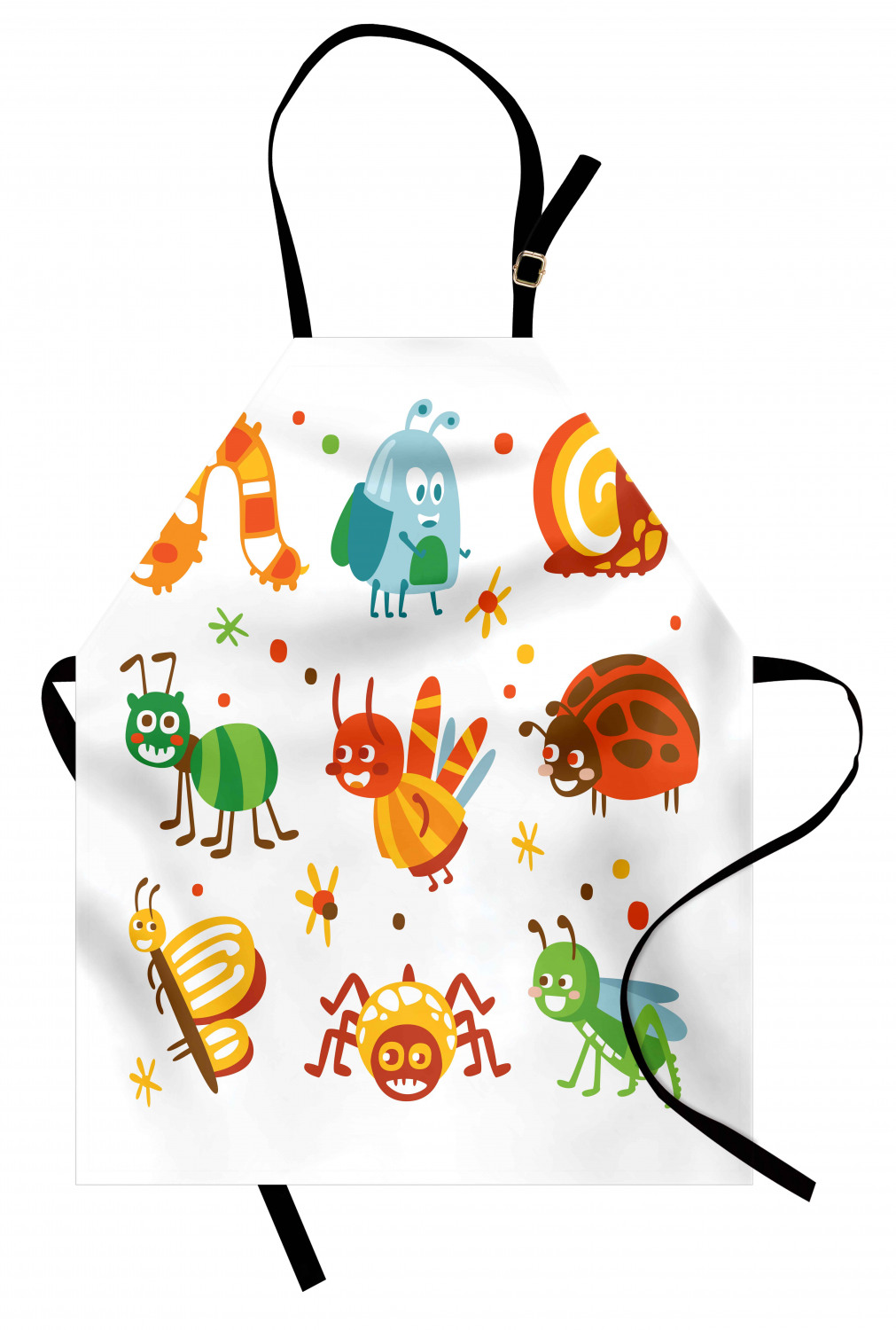 Caterpillar Apron Unisex Kitchen Bib with Adjustable Neck Cooking Baking