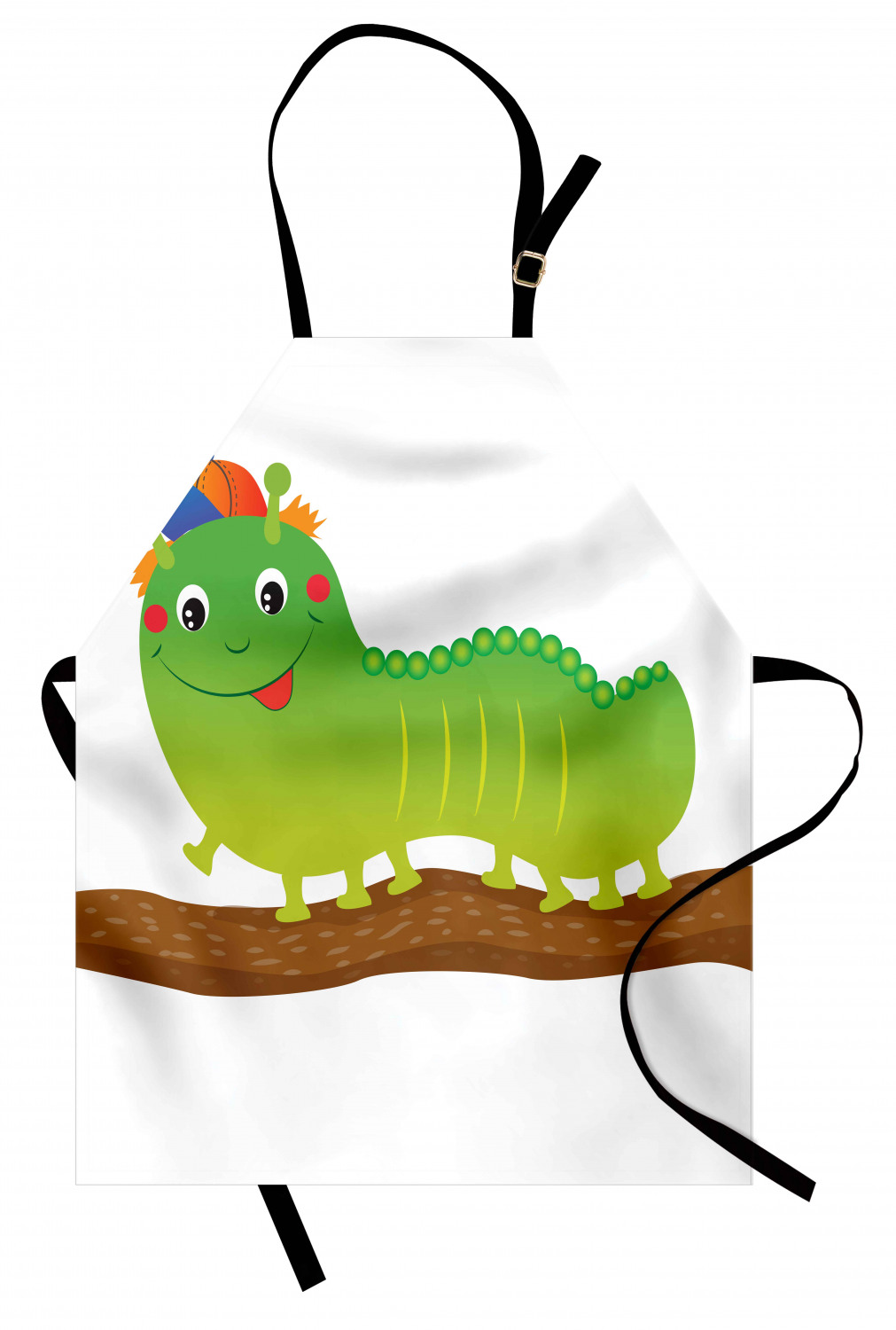 Caterpillar Apron Unisex Kitchen Bib with Adjustable Neck Cooking Baking