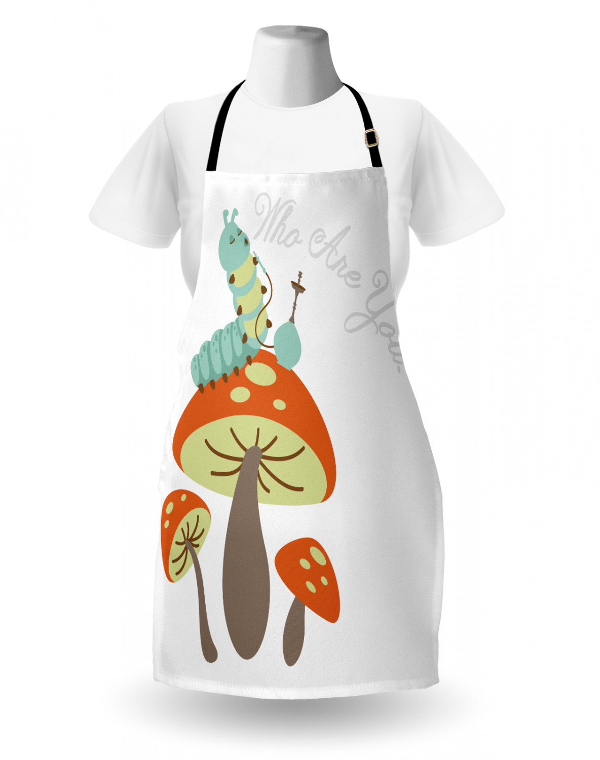 Caterpillar Apron Unisex Kitchen Bib with Adjustable Neck Cooking Baking