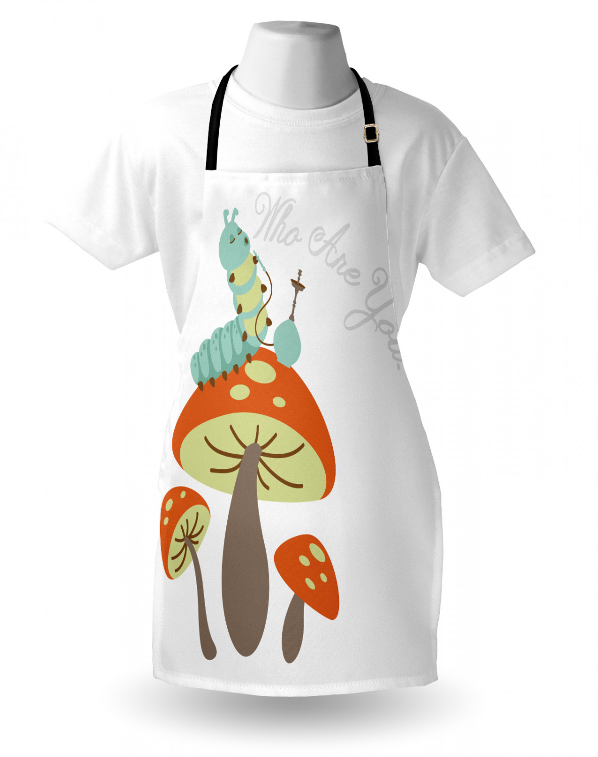 Caterpillar Apron Unisex Kitchen Bib with Adjustable Neck Cooking Baking