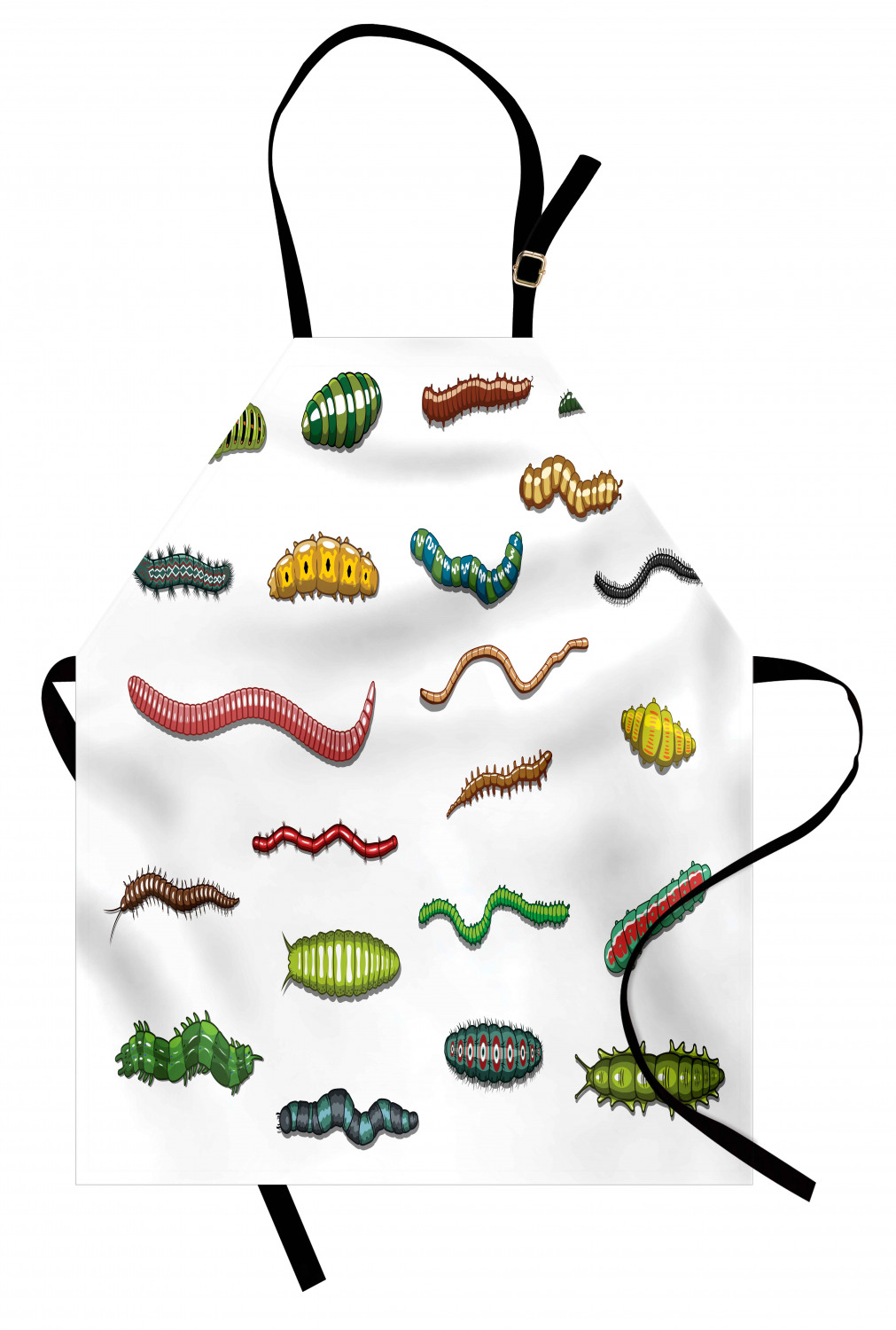 Caterpillar Apron Unisex Kitchen Bib with Adjustable Neck Cooking Baking