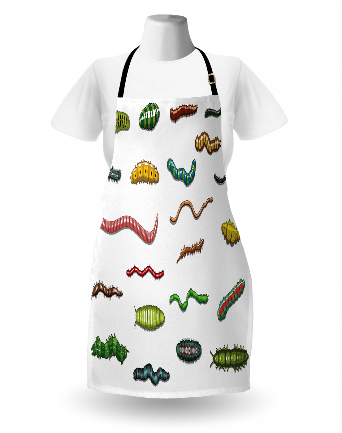 Caterpillar Apron Unisex Kitchen Bib with Adjustable Neck Cooking Baking