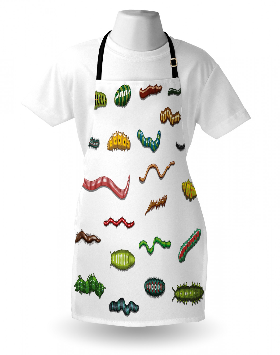 Caterpillar Apron Unisex Kitchen Bib with Adjustable Neck Cooking Baking