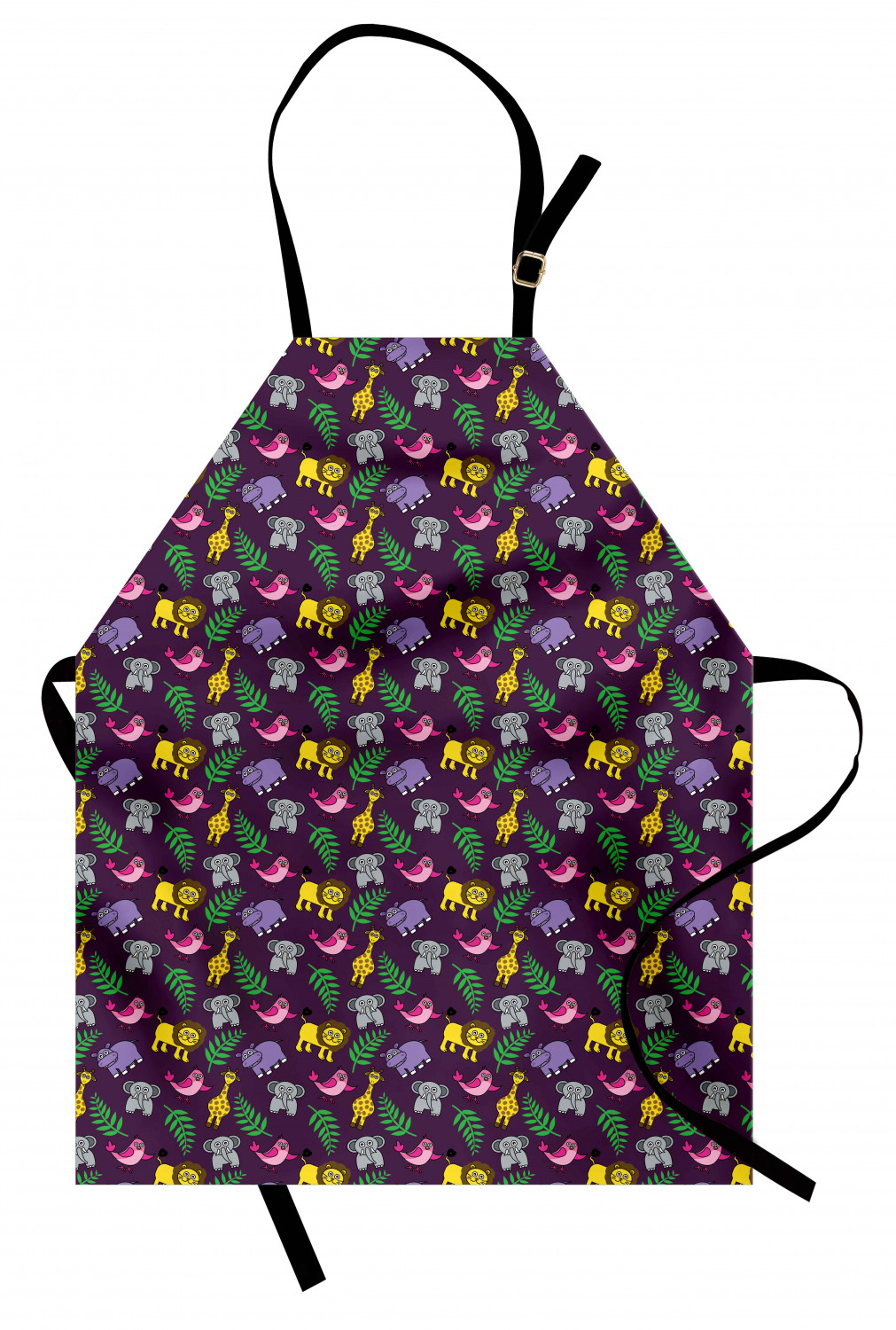 Animals Apron Unisex Kitchen Bib with Adjustable Neck Cooking Baking