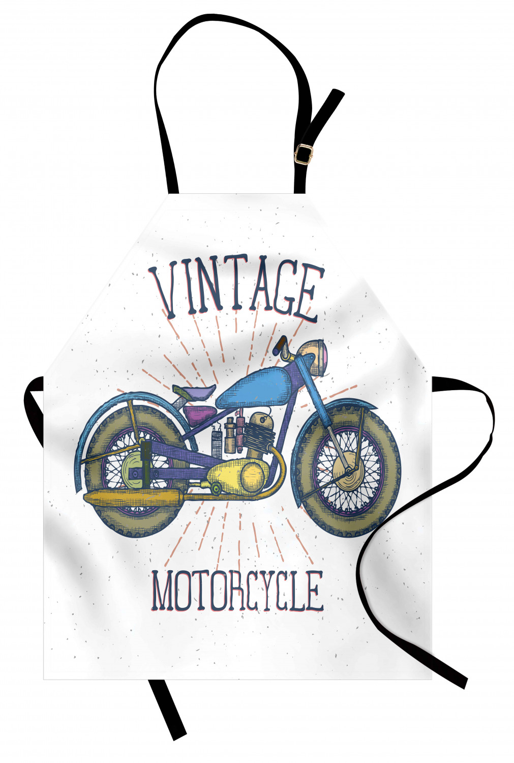 Ambesonne Motorcycle Kids Apron Boys Girls Apron Bib Cooking & Painting