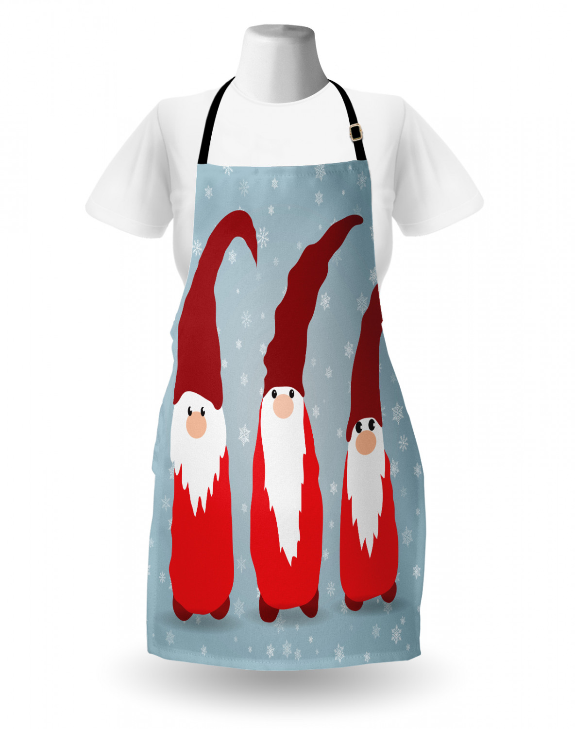 Gingerbread Man Apron Unisex Kitchen Bib with Adjustable Neck Cooking