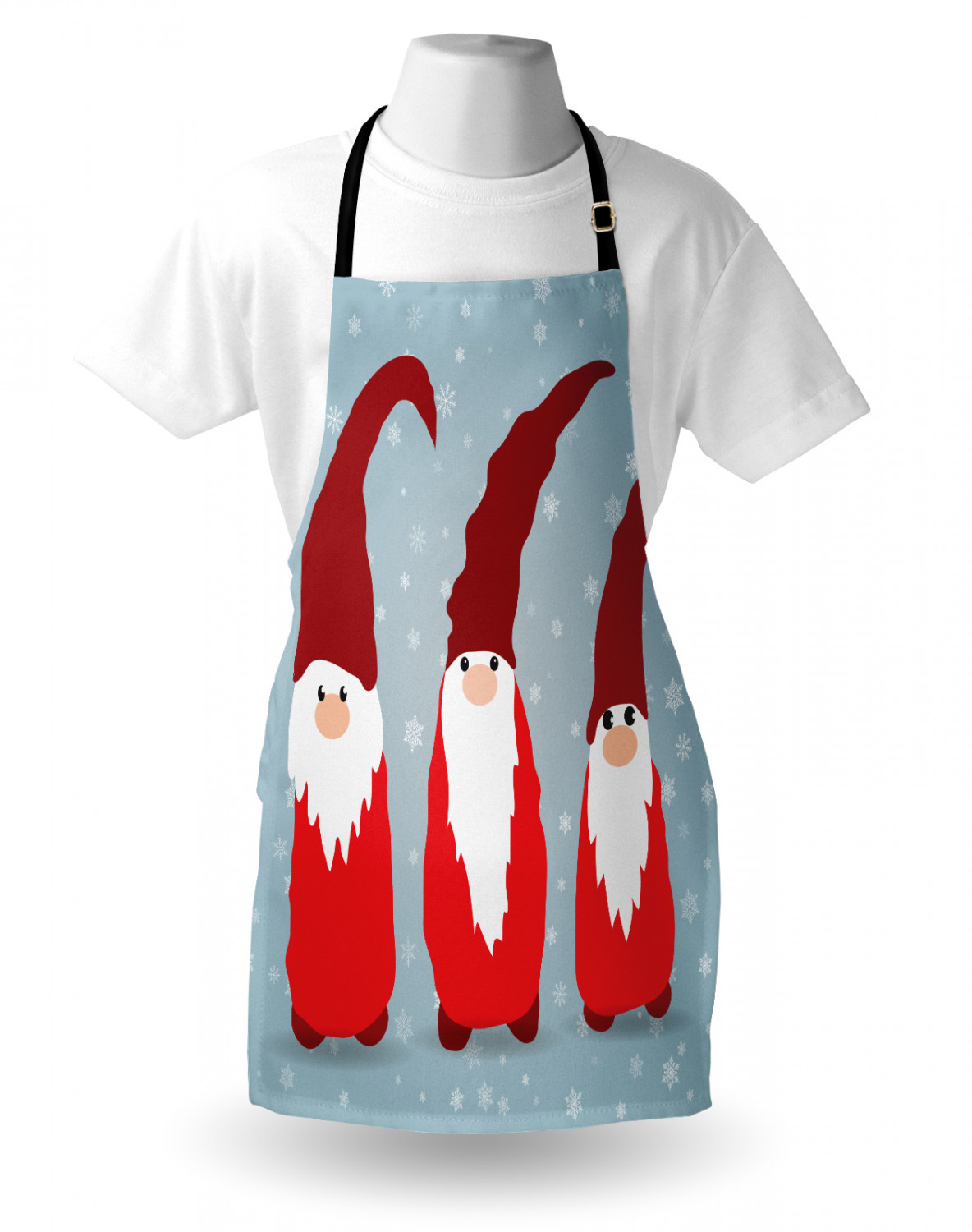 Gingerbread Man Apron Unisex Kitchen Bib with Adjustable Neck Cooking