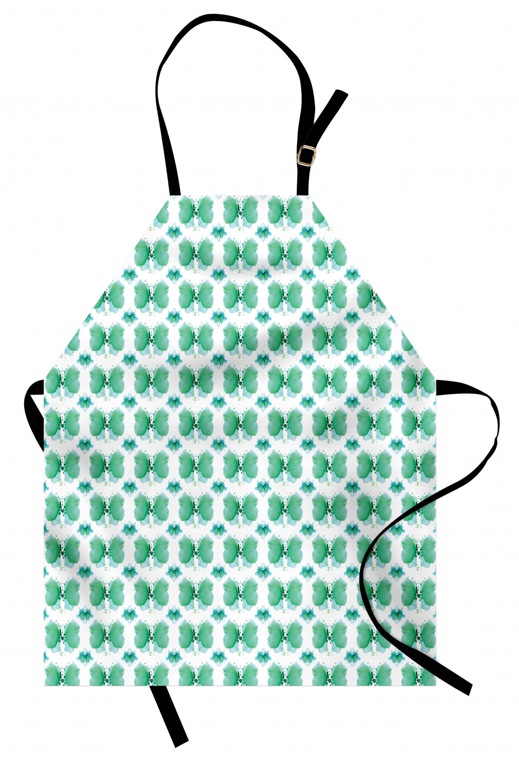 Ambesonne White Apron Unisex Kitchen Bib with Adjustable Neck Cooking Baking