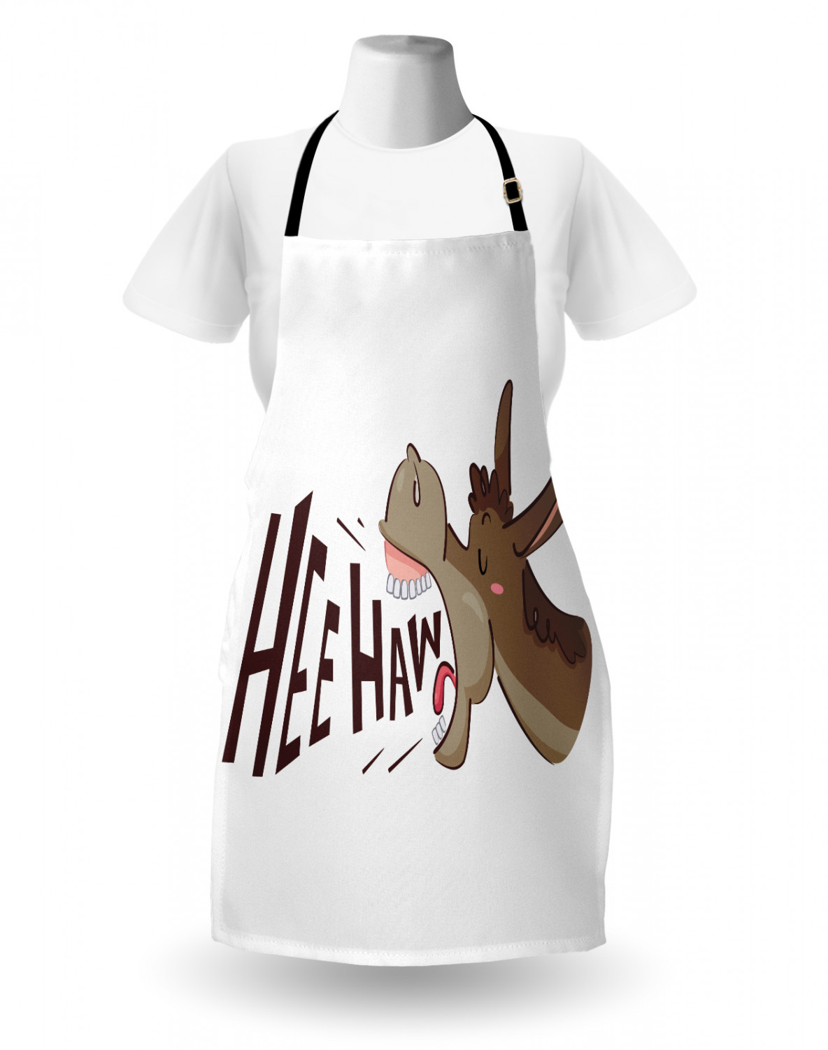 Funny Animal Apron Unisex Kitchen Bib with Adjustable Neck Cooking Baking