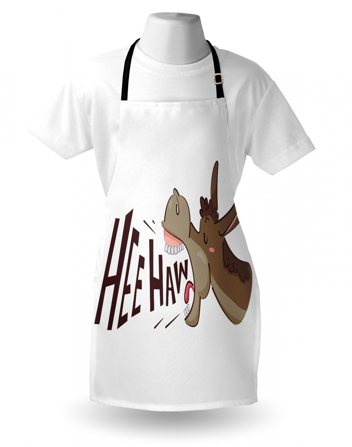 Funny Animal Apron Unisex Kitchen Bib with Adjustable Neck Cooking Baking