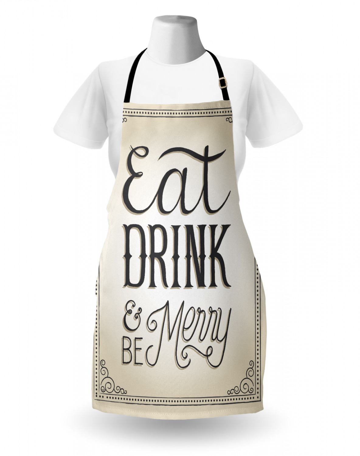 Gingerbread Man Apron Unisex Kitchen Bib with Adjustable Neck Cooking