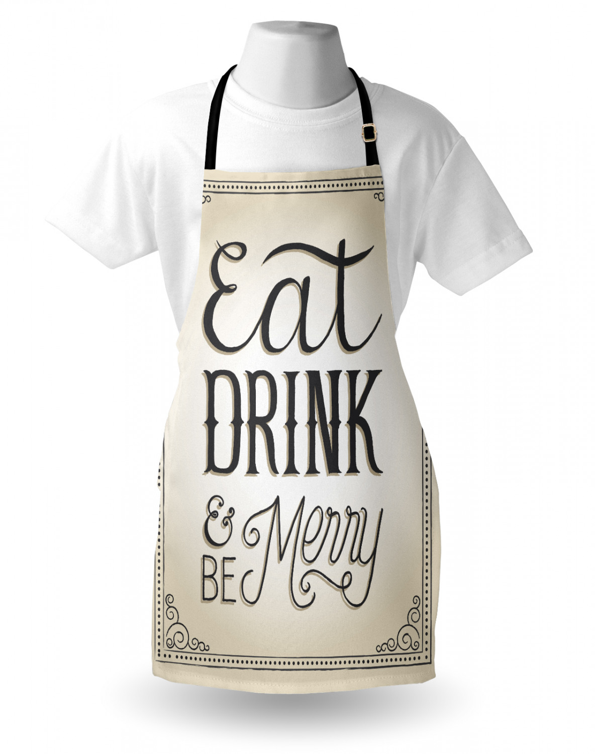 Gingerbread Man Apron Unisex Kitchen Bib with Adjustable Neck Cooking