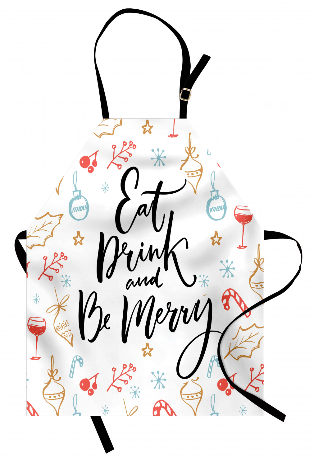 Gingerbread Man Apron Unisex Kitchen Bib with Adjustable Neck Cooking