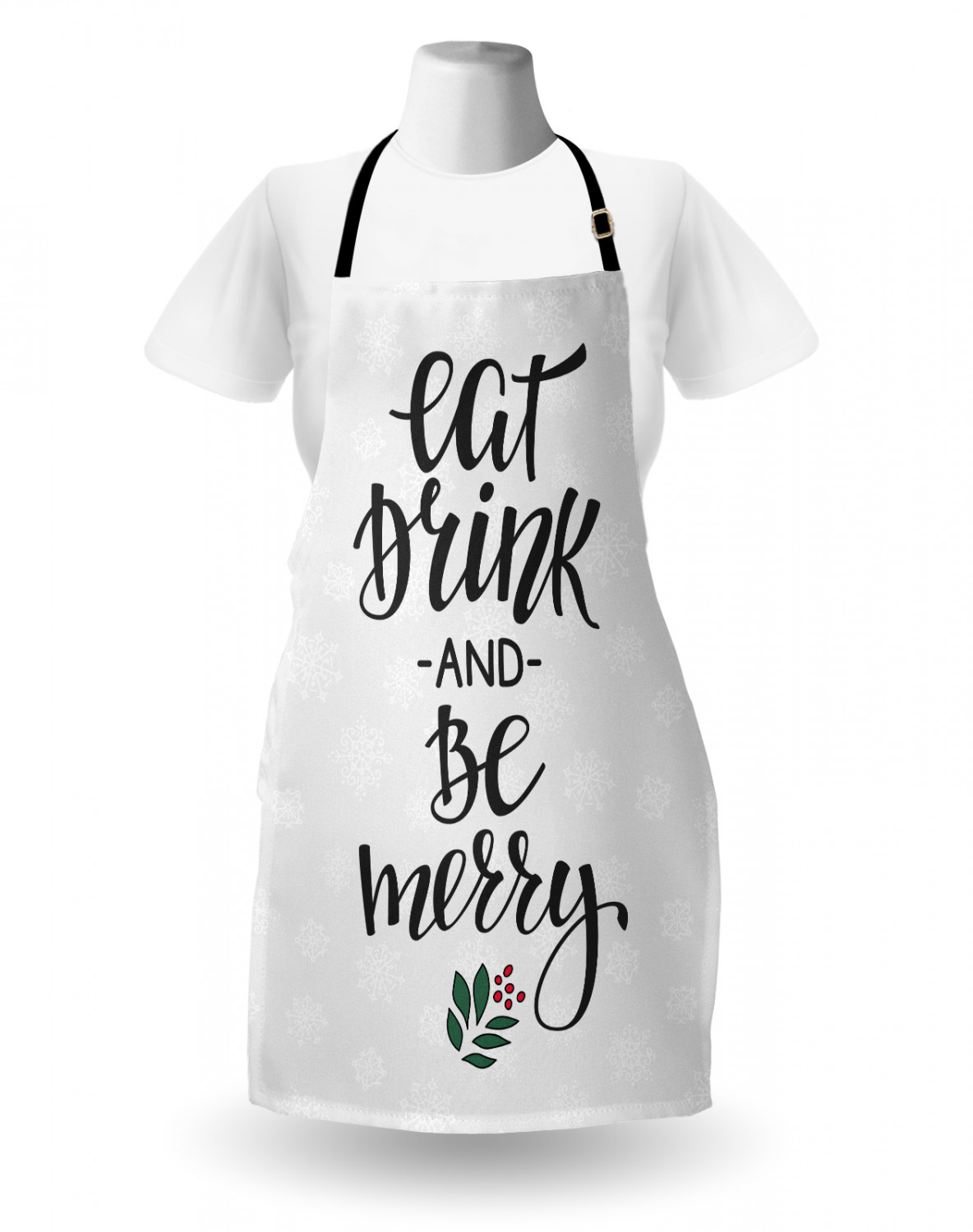 Gingerbread Man Apron Unisex Kitchen Bib with Adjustable Neck Cooking