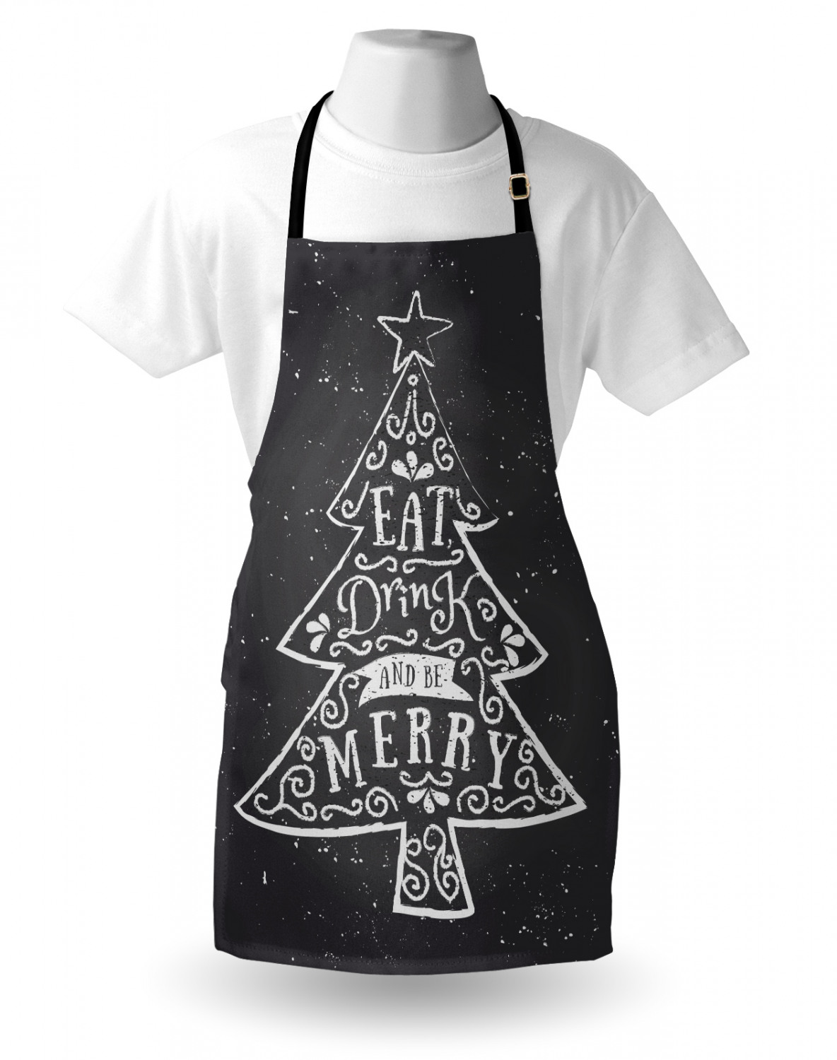 Gingerbread Man Apron Unisex Kitchen Bib with Adjustable Neck Cooking