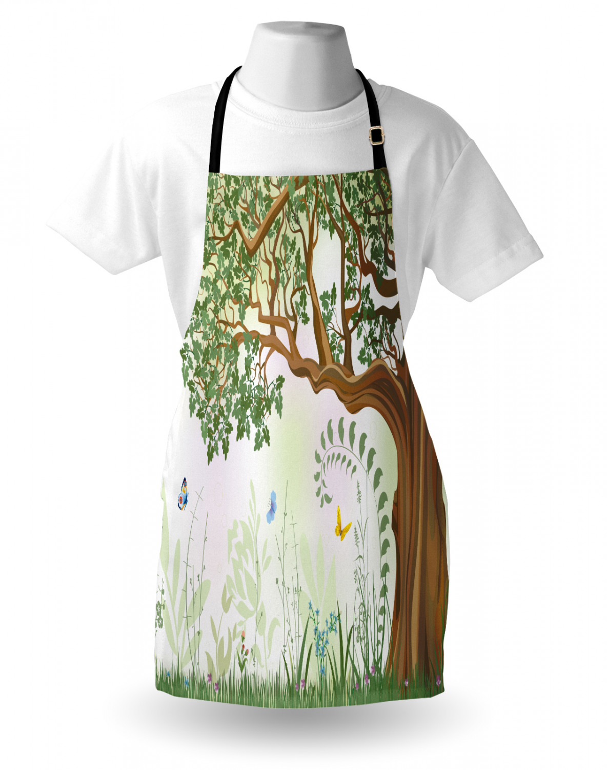 Ambesonne Unisex Durable Apron Bib with Adjustable Strap for Gardening