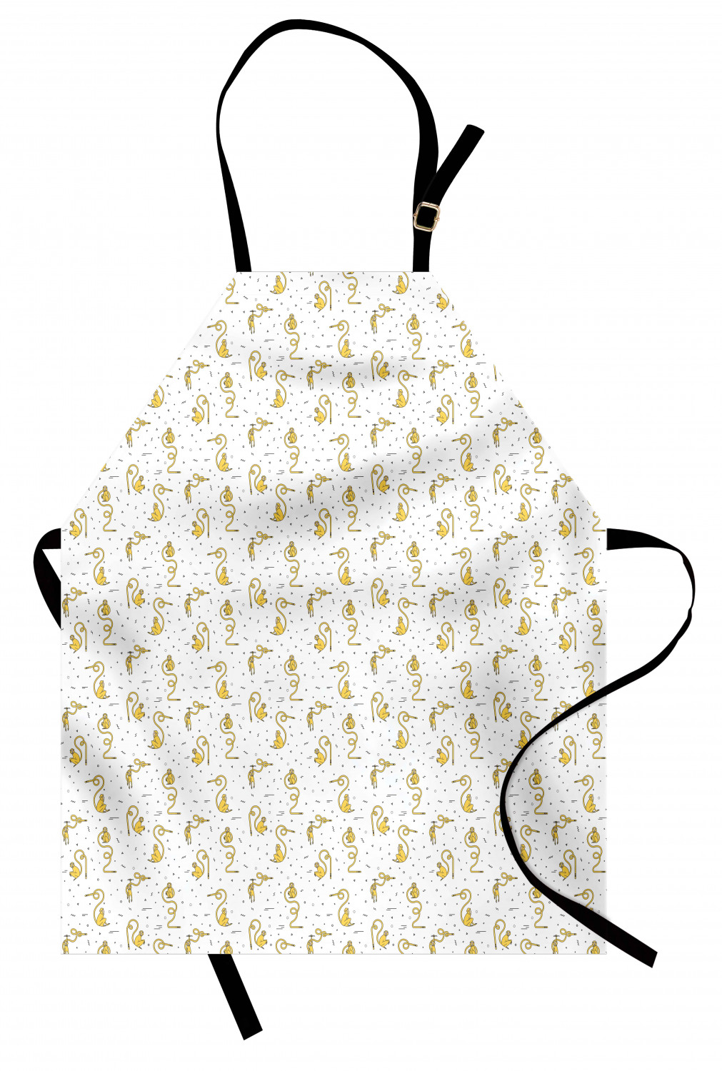 Ambesonne Apron with Adjustable Neck for Gardening Cooking Vivid Colors