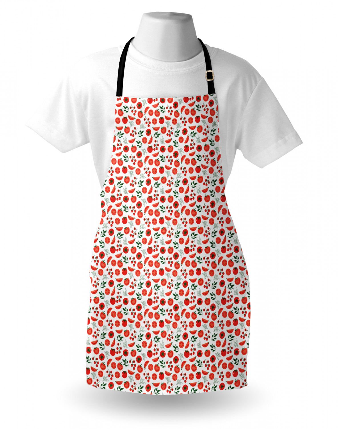 Ambesonne Apron with Adjustable Neck for Gardening Cooking Vivid Colors