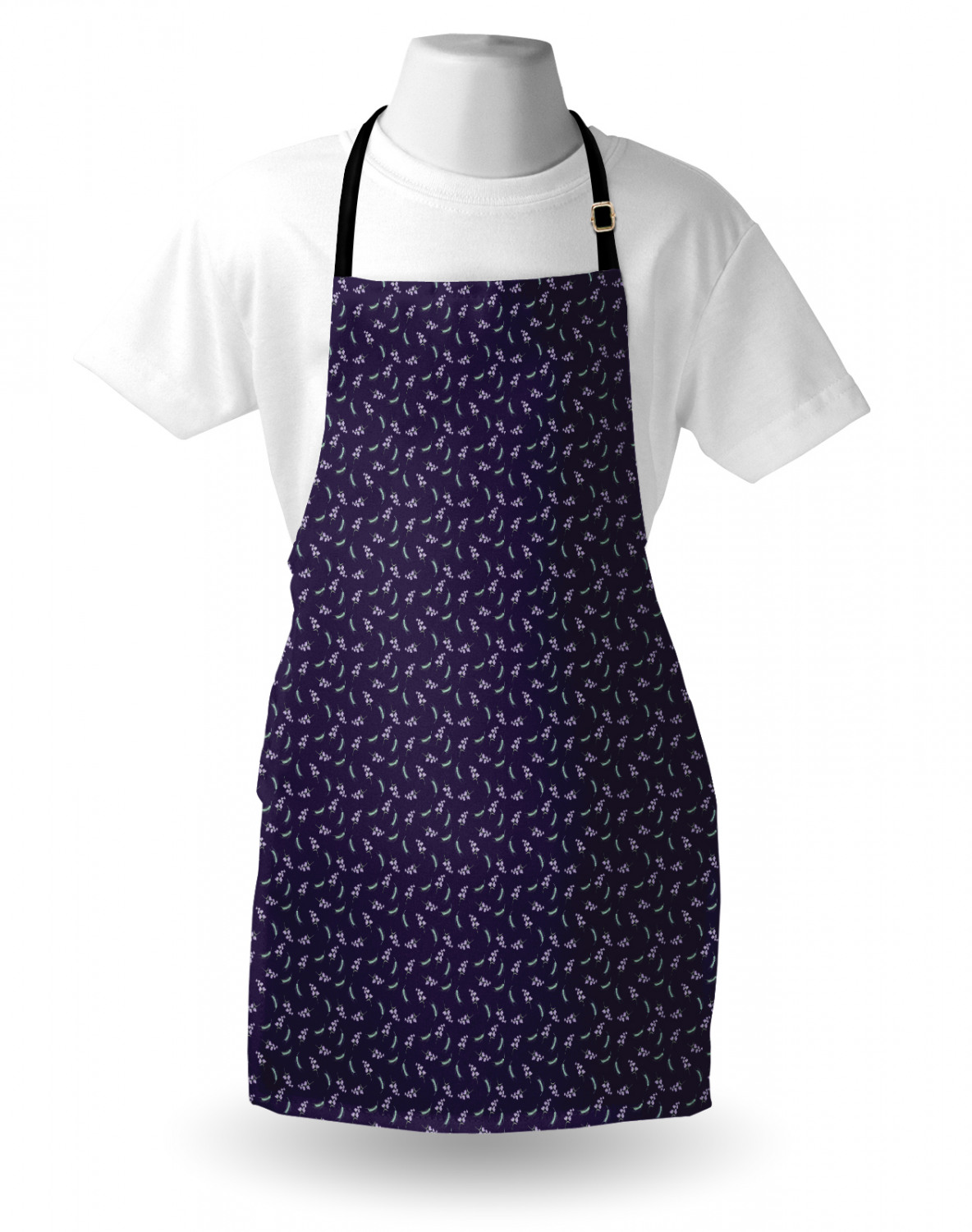 Ambesonne Apron with Adjustable Neck for Gardening Cooking Vivid Colors