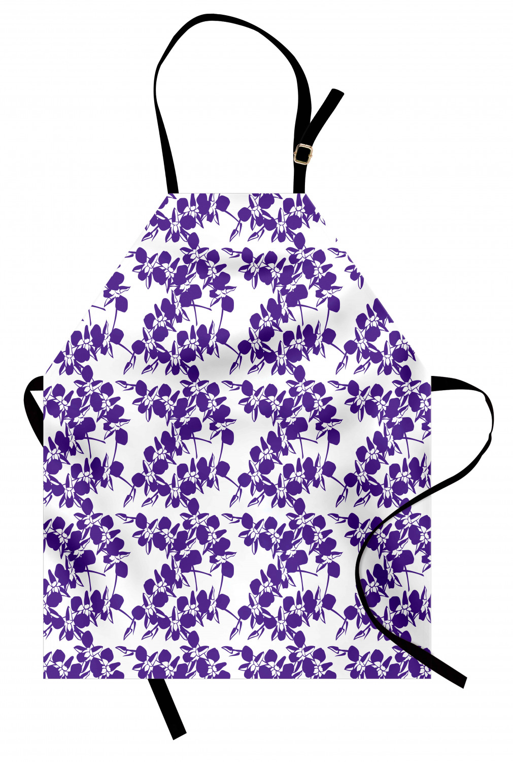 Ambesonne Apron with Adjustable Neck for Gardening Cooking Vivid Colors