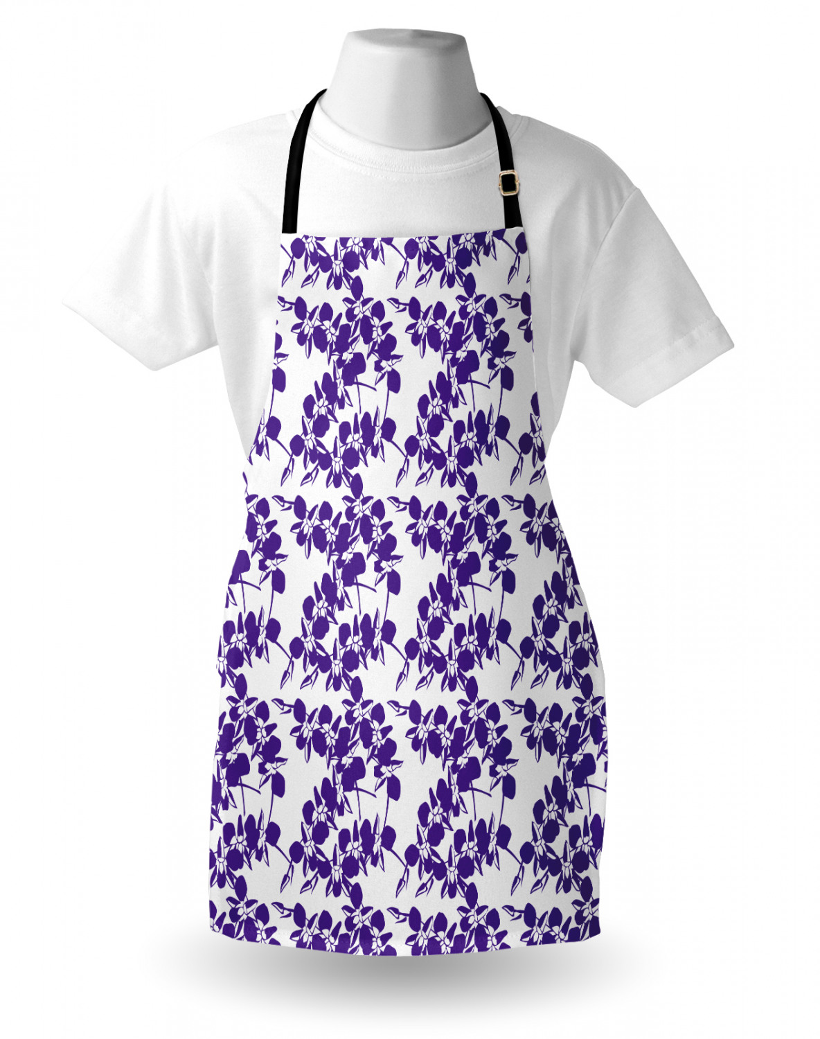 Ambesonne Apron with Adjustable Neck for Gardening Cooking Vivid Colors