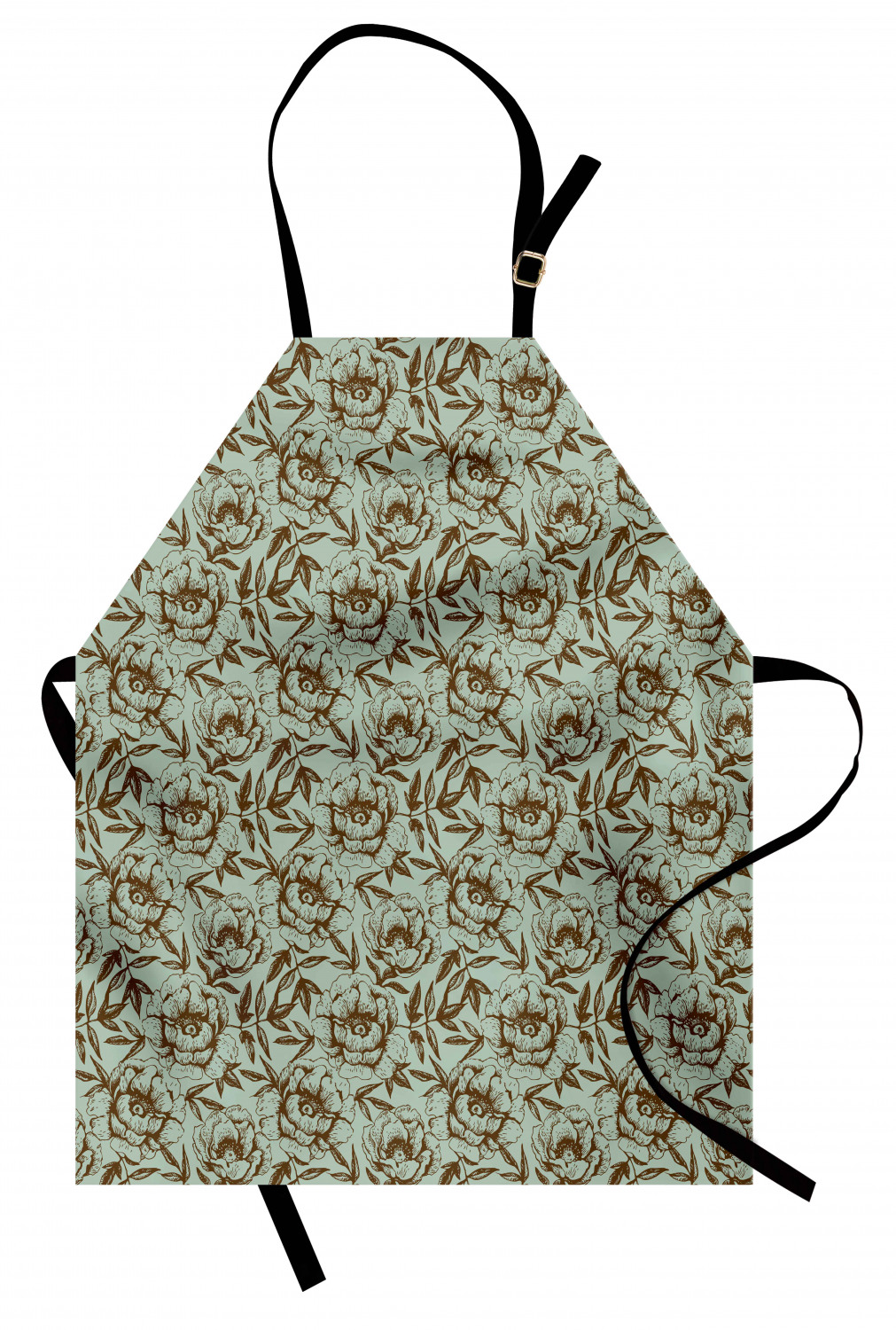 Ambesonne Apron with Adjustable Neck for Gardening Cooking Vivid Colors