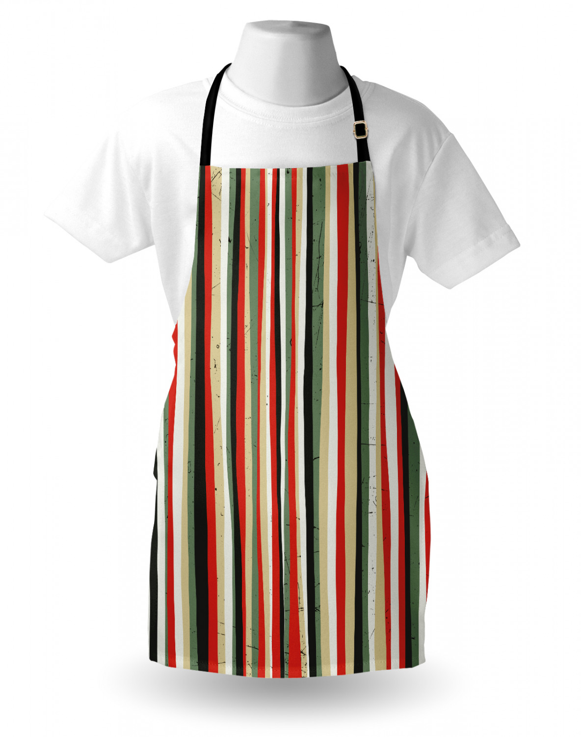 Ambesonne Apron with Adjustable Neck for Gardening Cooking Vivid Colors