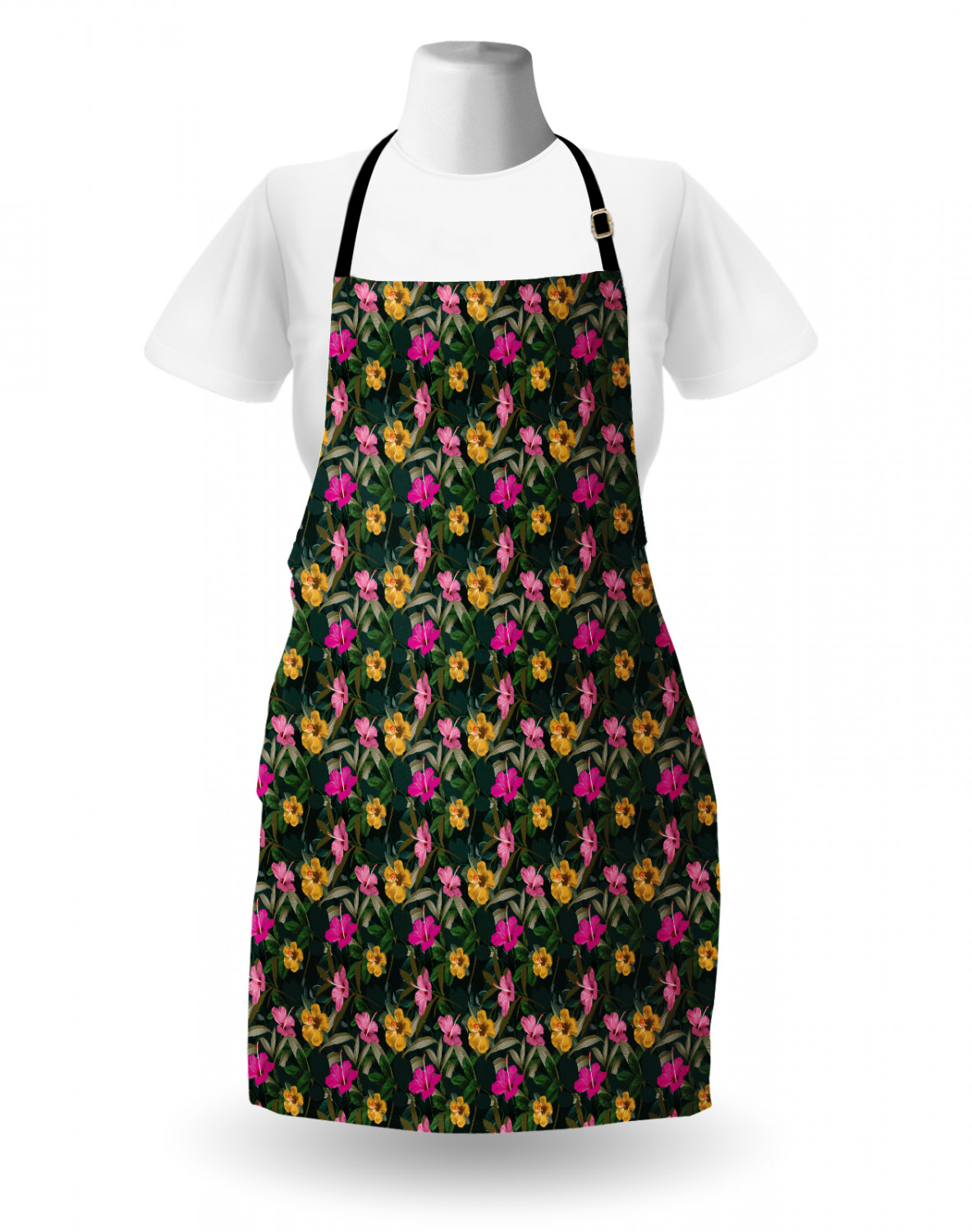 Mexican Sugar Skull Apron Unisex Kitchen Bib with Adjustable Neck Cooking Baking