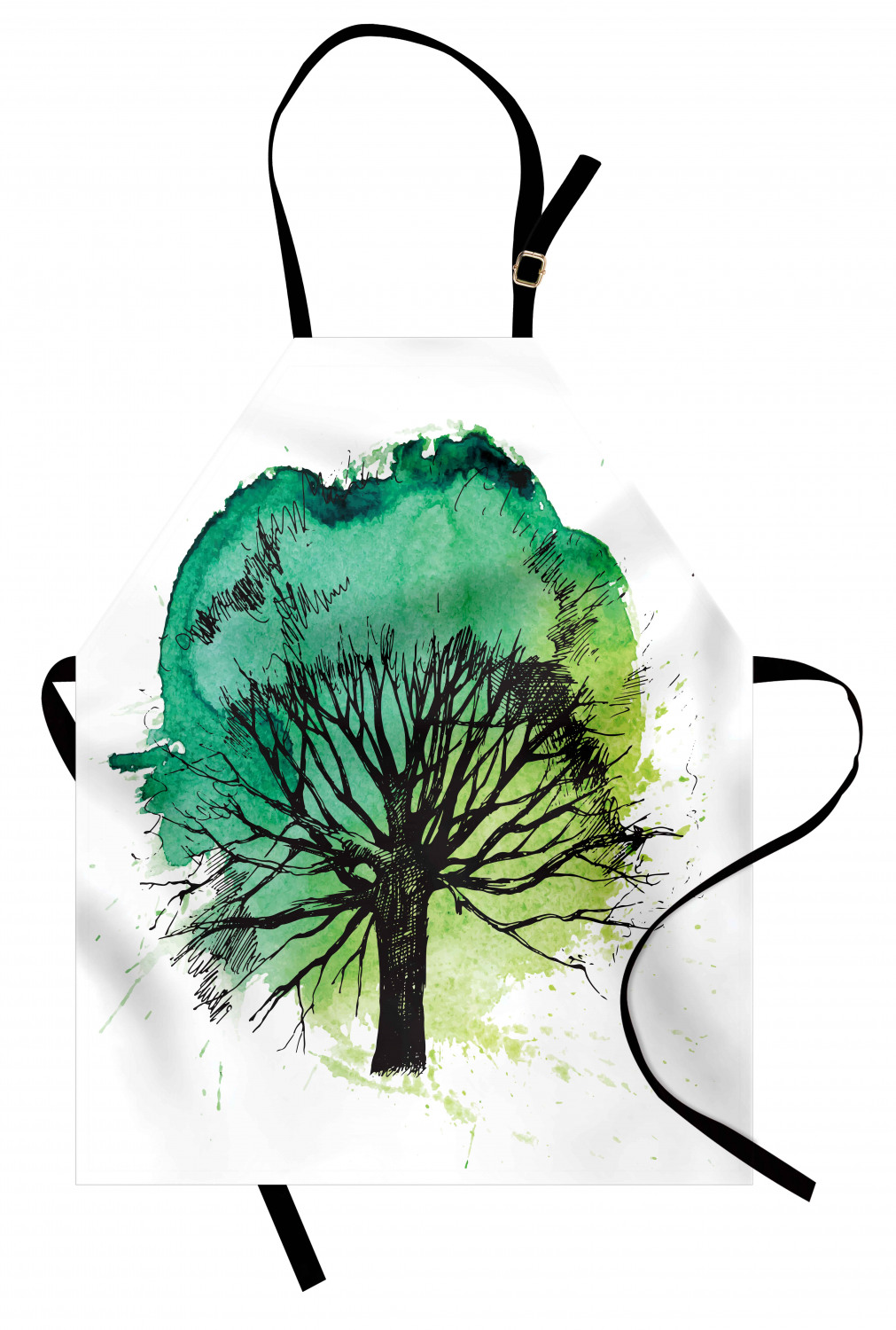 Ambesonne Apron Bib Adjustable Strap for Gardening Cooking Unisex Vivid Colors