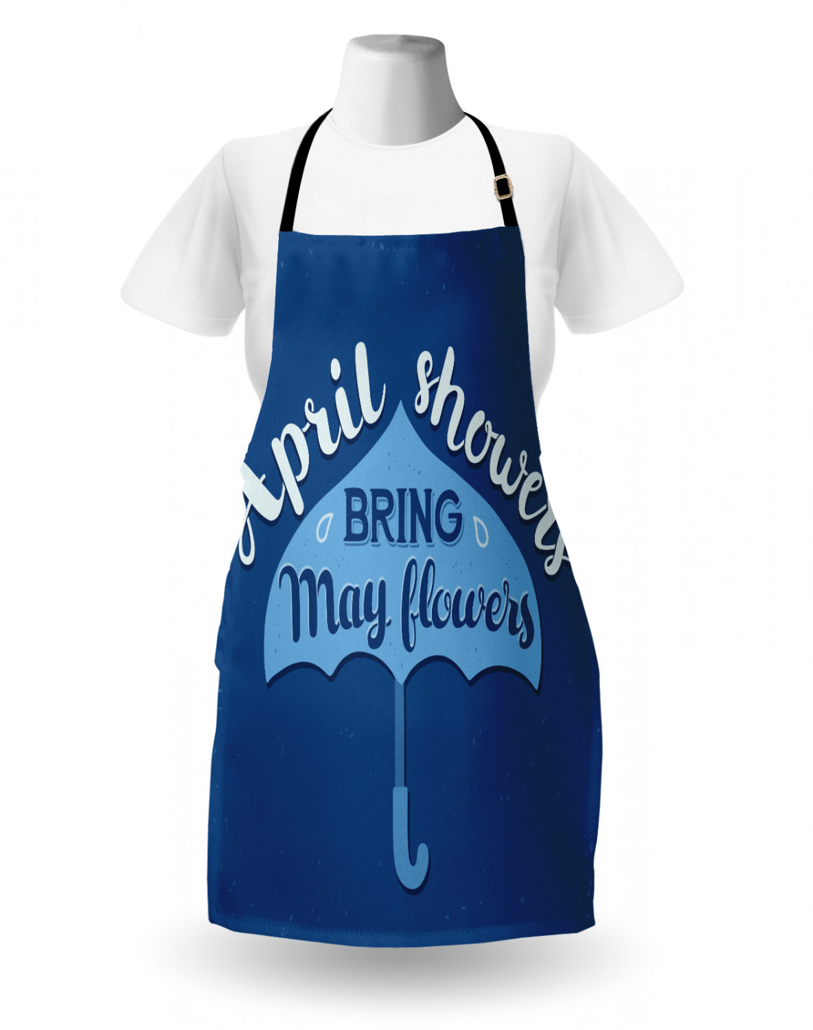 Unisex Indoor Use Apron with Adjustable Neck Strap for Garden Cooking Ambesonne